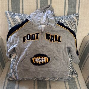 🌀2/$6🌀Miniwear Gray Hoodie with Navy and Yellow Accents